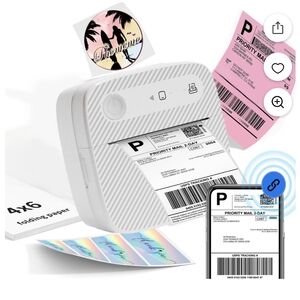 White Mini Printer